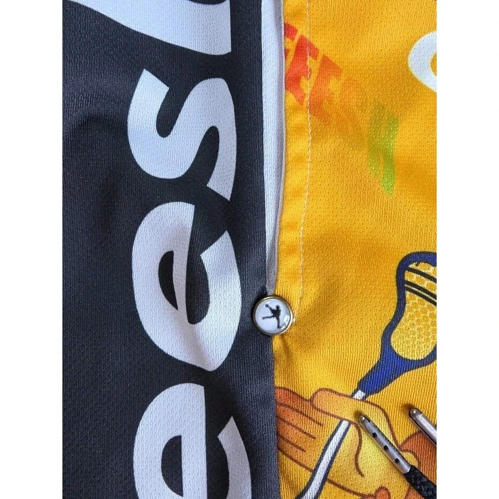 Lacrosse Unlimited Shorts Mens Small YELLOW EMOJI AOP SHEESH
